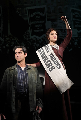 Sean MacLaughlin and Samantha Massell in Goodspeed's Rags. (c) Diane Sobolewski
