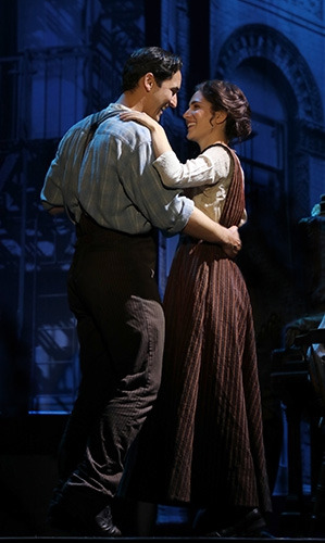 Sean MacLaughlin and Samantha Massell in Goodspeed's RAGS. (c)Diane Sobolewski
