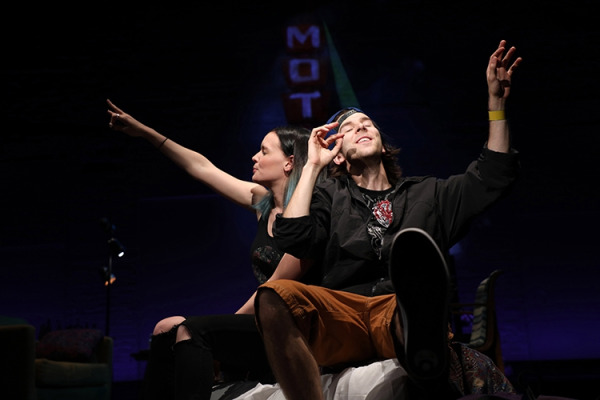 Jennifer Damiano and Johnny Shea in Goodspeeds DEATHLESS. (c)Diane Sobolewski.