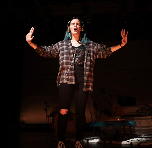 Jennifer Damiano and Johnny Shea in Goodspeeds DEATHLESS. (c)Diane Sobolewski.