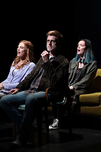 Jessica Phillips, Sean Allan Krill and Jennifer Damiano in Goodspeeds DEATHLESS. (c)Diane Sobolewski.