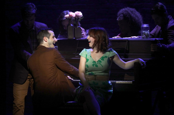 Leah Sprecher, Kevin Zak, Bryan Fenkart, Nikko Kimzin, and Danyel Fulton in Goodspeed's Darling Grenadine. (c) Diane Sobolewski
