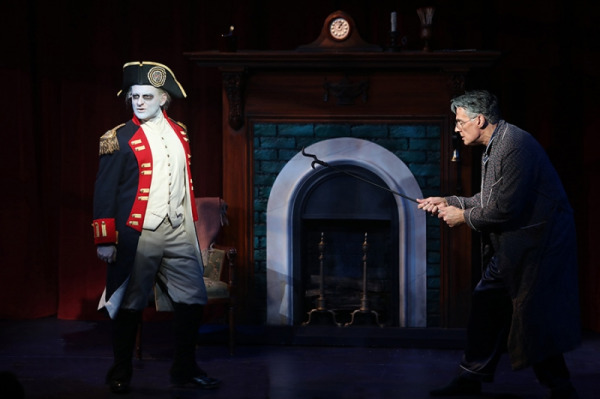 Michael Thomas Holmes and Robert Cuccioli in Goodspeed's A CONNECTICUT CHRISTMAS CAROL. (c)Diane Sobolewski