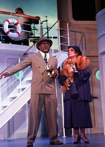 Kingsley Leggs, Denise Lute and Trixie in Goodspeed's Anything Goes. (c) Diane Sobolewski