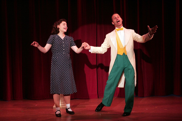 Ruby Rakos and Gary Milner in Goodspeed's Chasing Rainbows. (c)Diane Sobolewski.