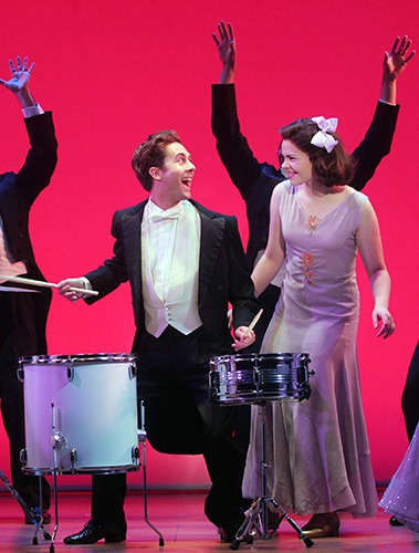 Michael Wartella, Ruby Rakos and the cast of Goodspeed's Chasing Rainbows. (c)Diane Sobolewski.