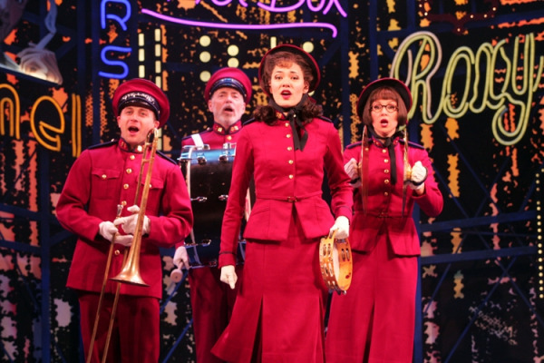 Michael Biren, John Jellison, Manna Nichols, and Kim Sava in Goodspeed's Guys and Dolls. (c) Diane Sobolewski