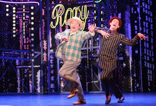 Scott Cote and Noah Plomgrn in Goodspeed's Guys and Dolls. (c) Diane Sobolewski