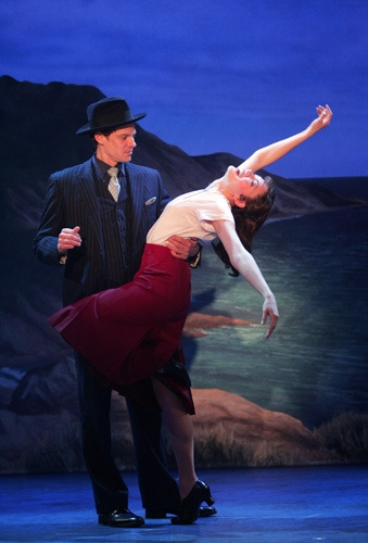Tony Roach and Manna Nichols in Goodspeed's Guys and Dolls. (c) Diane Sobolewski