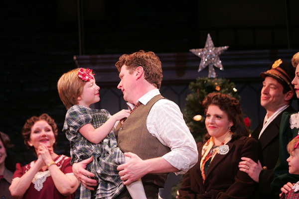Ella Briggs, Duke Lafoon and the cast of Goodspeed's A WONDERFUL LIFE. (c)Diane Sobolewski