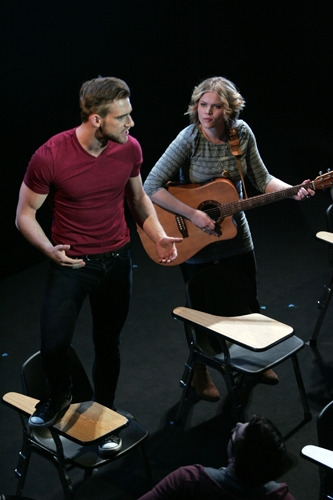 Mack Shirilla and Jane Bruce in Goodspeed's THE THEORY OF RELATIVITY. (c)Diane Sobolewski