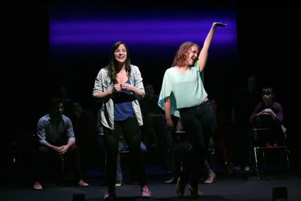 Kyra Kennedy and Victoria Cook in Goodspeed's THE THEORY OF RELATIVITY. (c)Diane Sobolewski