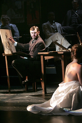 Bobby Steggert and Mara Davi in Goodspeed's MY PARIS. Photo by Diane Sobolewski.