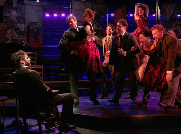 A view of the cast of Goodspeed's MY PARIS. Photos by Diane Sobolewski.