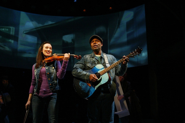 Elizabeth A. Davis and Jahi A. Kearse in Goodspeed's INDIAN JOE. (c)Diane Sobolewski