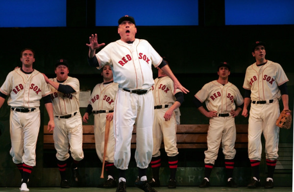 Ron Wisniski and the cast of Goodspeed's DAMN YANKEES. (c)Diane Sobolewski.
