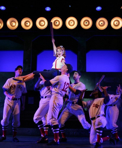 The cast of Goodspeed's DAMN YANKEES. (c) Diane Sobolewski.