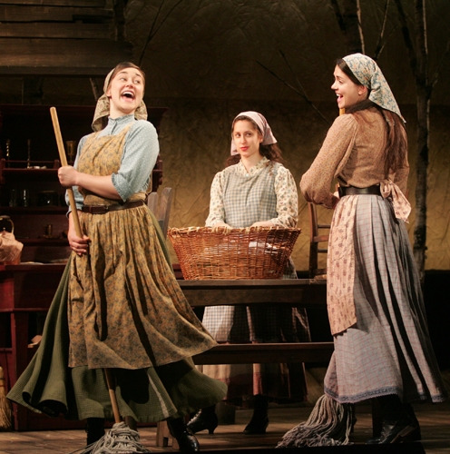 Jen Brissman, Barrie Kreinik and Elizabeth DeRosa in Goodspeed's FIDDLER ON THE ROOF. (c)Diane Sobolewski