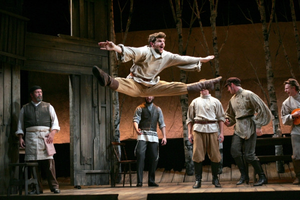 Will Burton and the cast of Goodspeed's FIDDLER ON THE ROOF. (c)Diane Sobolewski