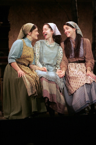 Jen Brissman, Barrie Kreinik and Elizabeth DeRosa in Goodspeed's FIDDLER ON THE ROOF. (c)Diane Sobolewski