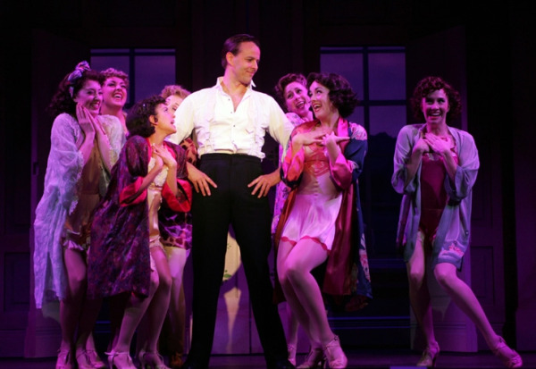 Noah Racey and the cast of Goodspeed's IRVING BERLIN'S HOLIDAY INN. (c)Diane Sobolewski