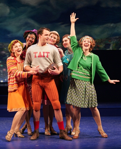 The cast of Goodspeed's show Good News. Photo by Diane Sobolewski