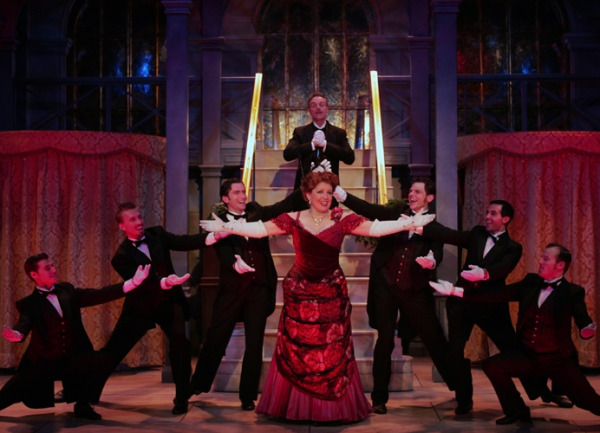 Klea Blackhurst and the cast of Goodspeed's HELLO DOLLY. (c) Diane Sobolewski