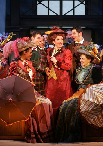 Klea Blackhurst and the cast of Goodspeed's HELLO DOLLY. (c)Diane Sobolewski