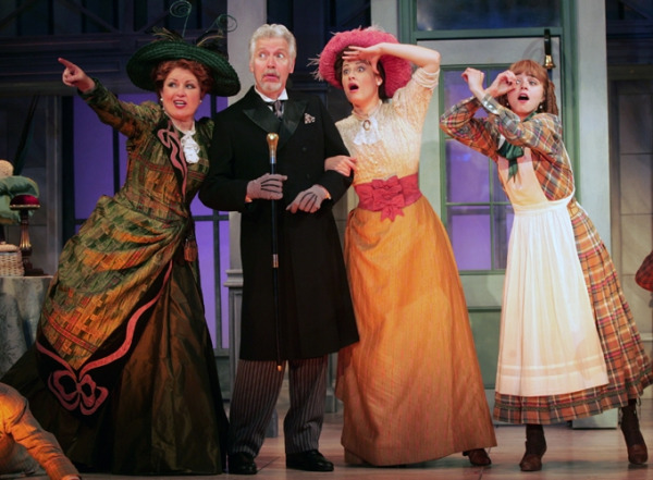 Klea Blackhurst, Tony Sheldon, Ashley Brown and Catherine Blades in Goodspeed's HELLO DOLLY. (c) Diane Sobolewski