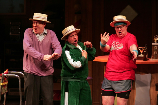 D.C. Anderson, Danny Rutigliano and Wally Dunn in Goodspeed's THE FABULOUS LIPITONES. (c)Diane Sobolewski