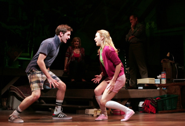 Dan DeLuca and Ephie Aardema with Karen Mason and Mark Jacoby in Goodspeed's SNAPSHOTS. (c)Diane Soblewski