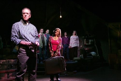 Mark Jacoby and Karen Mason with Dan DeLuca, Ephie Aardema, Matthew Scott and Elizabeth Stanley in Goodspeed's SNAPSHOTS. (c)Diane Soblewski