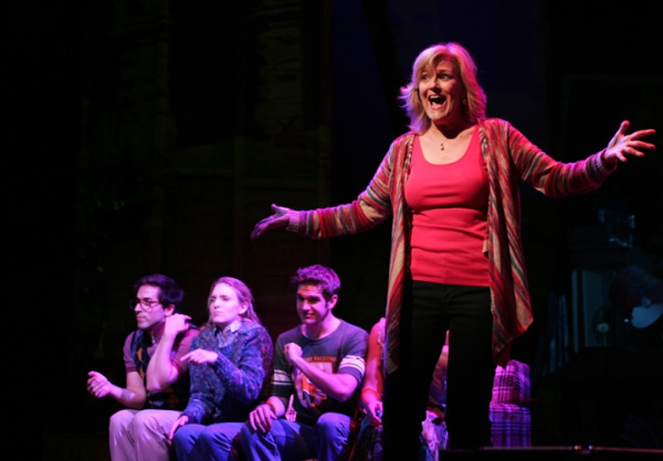 Karen Mason with Matthew Scott, Ephie Aardema, Dan DeLuca and Elizabeth Stanley in Goodspeed's SNAPSHOTS. (c)Diane Soblewski