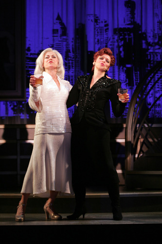 Bosom Buddies - Louise Pitre and Judy Blazer in Goodspeed's MAME. (c) Diane Sobolewski