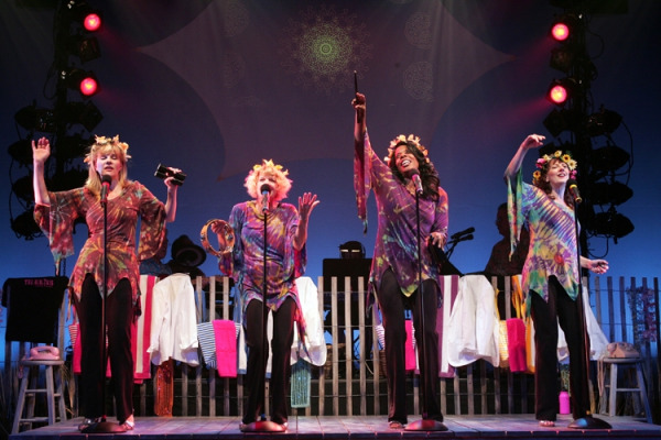 Lori Hammel, Karyn Quackenbush, Regina LeVert, and Meghan Duffy in Goodspeed's THE BIKINIS show. (c) Diane Sobolewski