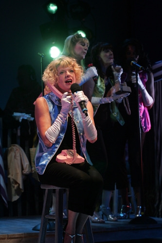 Karyn Quackenbush, Lori Hammel, Meghan Duffy, and Regina LeVert in Goodspeed's THE BIKINIS. (c) Diane Sobolewski.