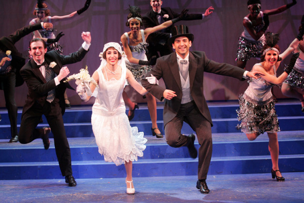 Come on along, you can’t go wrong, kickin’ the clouds away with the cast of Goodspeed Musicals' MY ONE AND ONLY. (c) Diane Sobolewski.