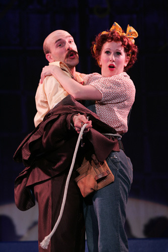 I Love Your Sunny, Funny Face - Khris Lewin and Kirsten Wyatt delight in Goodspeed Musicals MY ONE AND ONLY. (c) Diane Sobolewski.