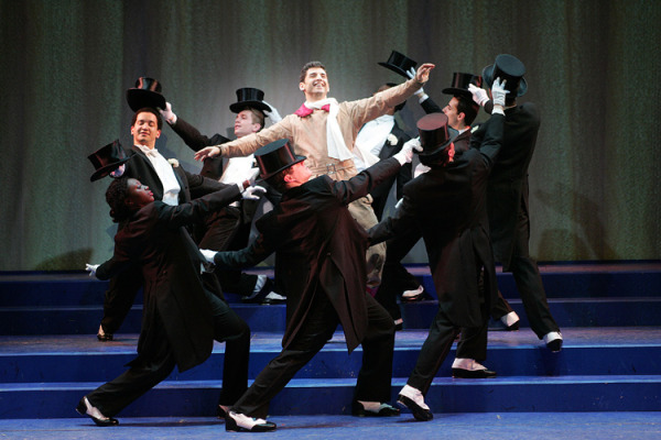 Tony Yazbeck and the cast of Goodspeed's MY ONE AND ONLY show. (c) Diane Sobolewski.