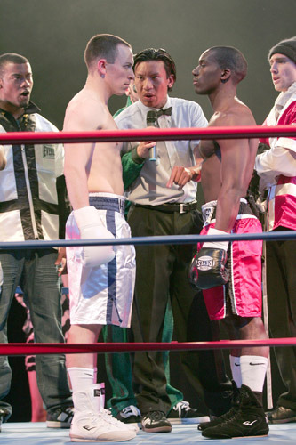 The cast of Goodspeed Musicals CUTMAN a boxing musical. (c) Diane Sobolewski.