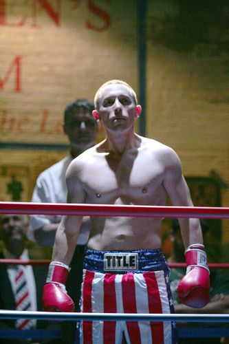 Cory Grant and Robert Cuccioli in Goodspeed Musicals CUTMAN a boxing musical. (c) Diane Sobolewski.