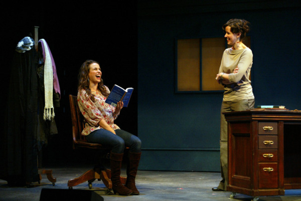 Ana Nogueira and Garrett Long in Goodspeed Musicals CUTMAN a boxing musical. (c) Diane Sobolewski.