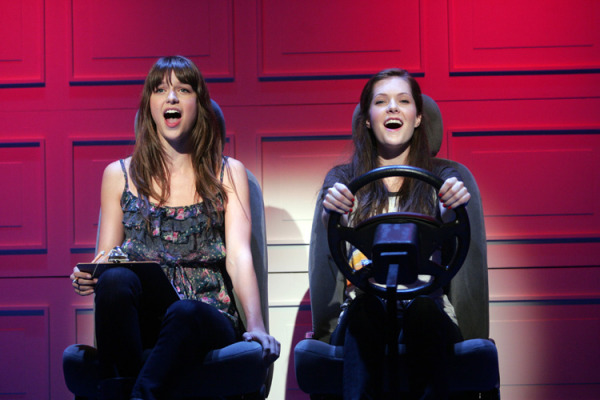 Goodspeed's The Unauthorized Autobiography of Samantha Brown with Melissa Benoist and Meghann Fahy. (c) Diane Sobolewski.