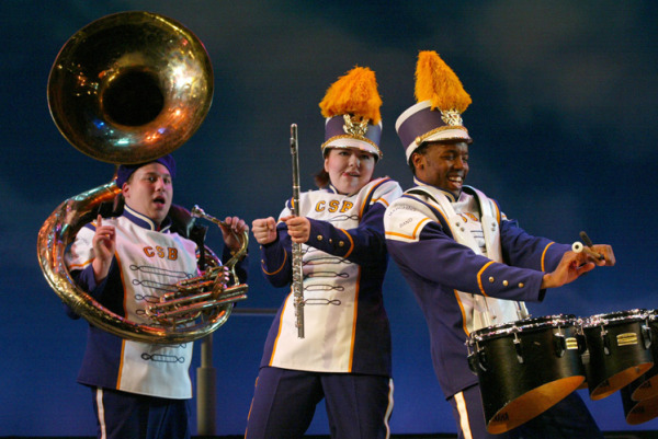 Jared Gertner, Katie Klaus and Tommar Wilson in Goodspeed Musicals' BAND GEEKS! (c) Diane Sobolewski.