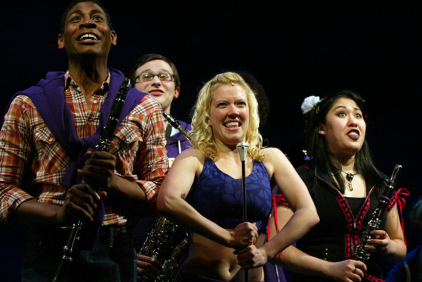 Nkrumah Gatling, Matt Braver, Patti Murin and Ruthie Ann Miles Goodspeed Musicals' BAND GEEKS! (c) Diane Sobolewski.