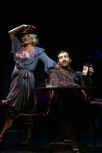 Liz Larsen and Joey Sorge in Goodspeed Musicals' RADIO GIRL. (c) Diane Sobolewski.