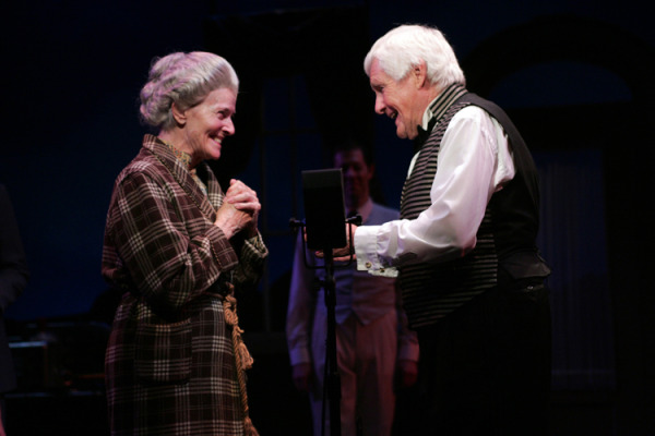 Lee Meriwether and Orson Bean in Goodspeed Musicals' RADIO GIRL. (c) Diane Sobolewski.
