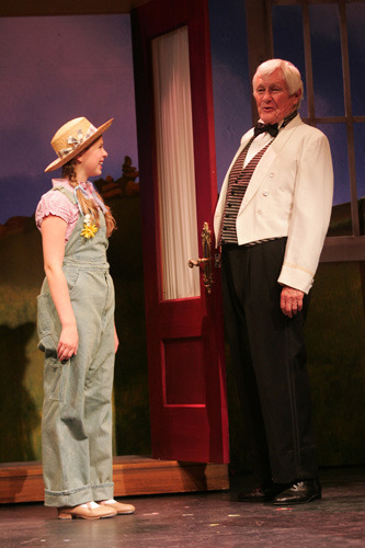 Gabriella Malek and Orson Bean in Goodspeed Musicals' RADIO GIRL. (c) Diane Sobolewski.