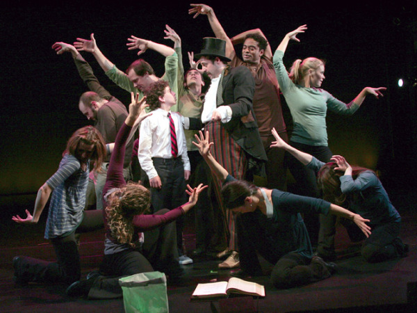 The cast of Goodspeed Musicals' production JAMES AND THE GIANT PEACH. (c) Diane Sobolewski.