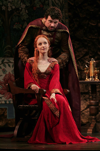 Bradley Dean and Erin Davies in Goodspeed Musicals' CAMELOT. (c) Diane Sobolewski.
